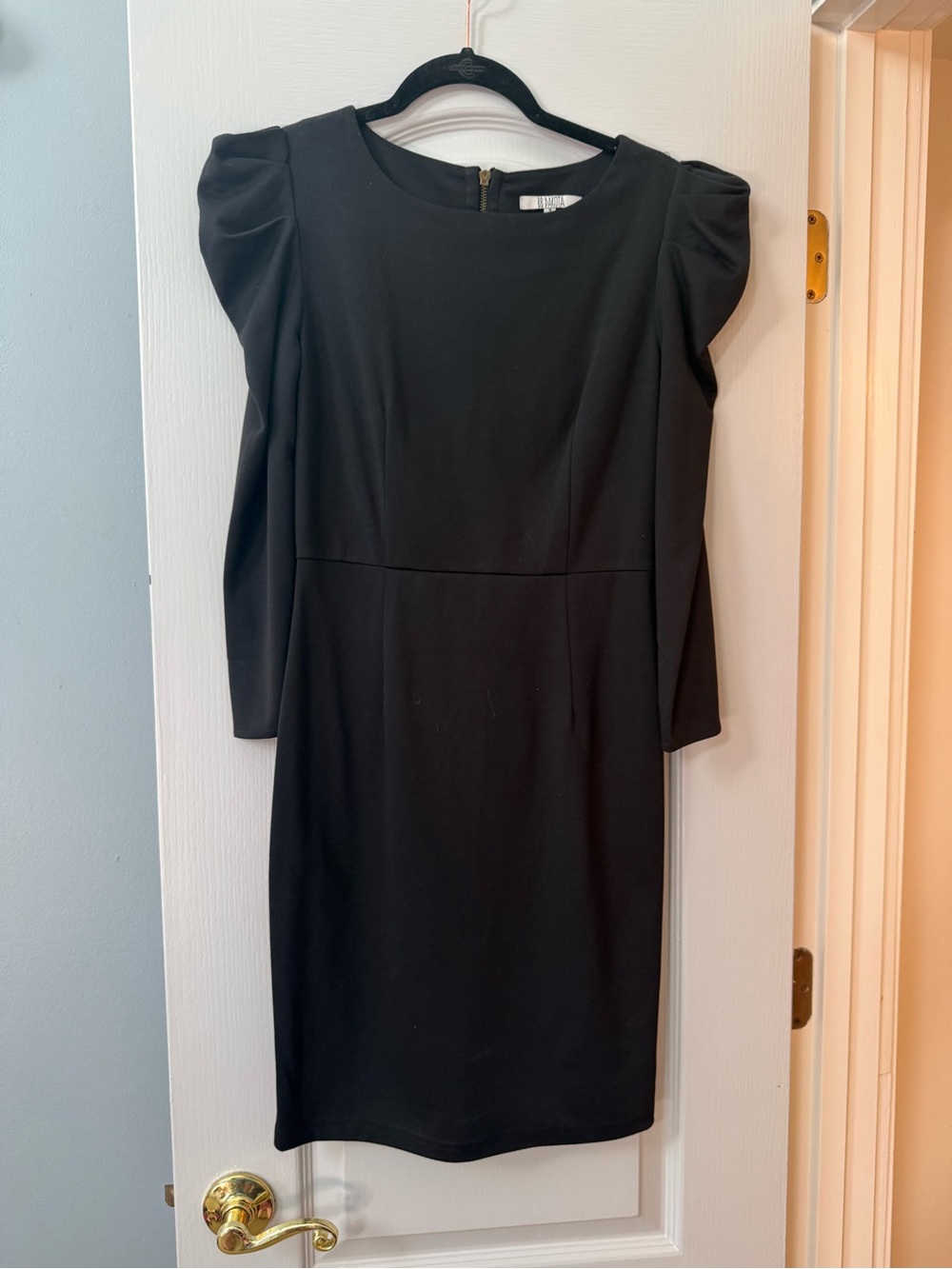 Classic Black Puff-Sleeve Women’s Dress size small